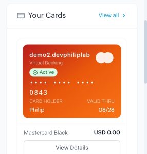 How TO create banking Master Card